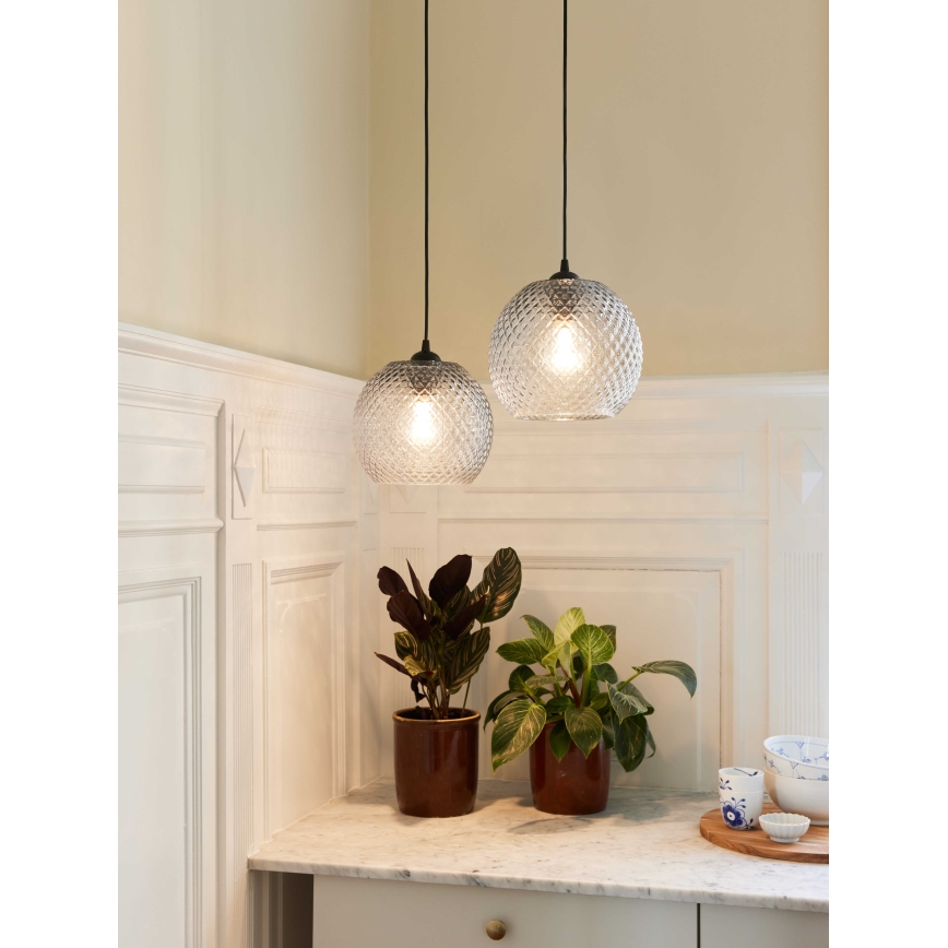 Halo Design 718436 - Lampa wisząca na linkę NOBB 1xE27/40W/230V Ø 22 cm przezroczysta
