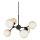 Halo Design 736546 - Żyrandol na linkach ATOM 6xG9/28W/230V Ø 45 cm czarny/biały