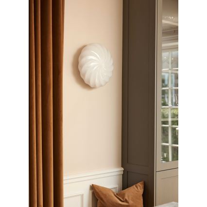 Halo Design 739547 - Kinkiet TWIST 3xG9/28W/230V, średnica 35 cm, biały/mosiądz