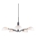 Halo Design 740369 - Lampa wisząca na przewodzie KJOBENHAVN 5xG9/28W/230V średnica 50 cm czarna