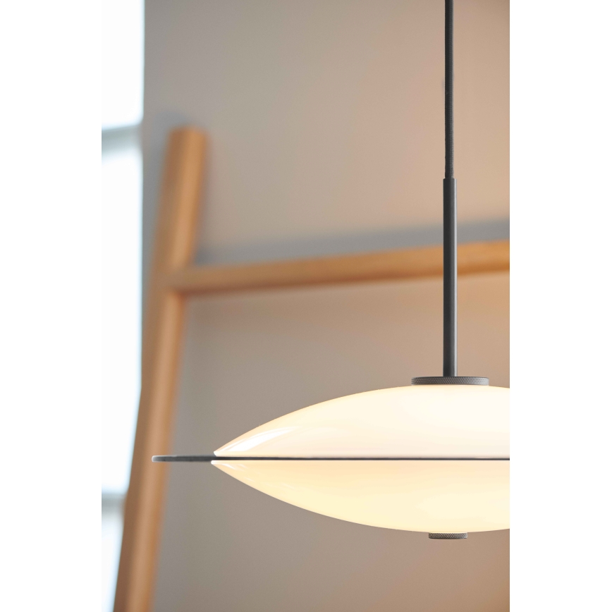 Halo Design 743629 - Żyrandol na linkach ORBIT 3xG9/7W/230V śr. 40 cm biały/mosiężny/przydymiony szary