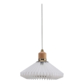 Halo Design 744053 - Lampa wisząca na lince PARIS 1xG9/28W/230V śr. 24 cm biała/mosiądz/dąb