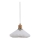 Halo Design 744053 - Lampa wisząca na lince PARIS 1xG9/28W/230V śr. 24 cm biała/mosiądz/dąb