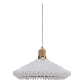 Halo Design 744169 - Żyrandol na lince PARIS 1xE27/60W/230V śr. 40 cm biały/mosiądz/dąb