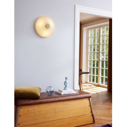 Halo Design 745081 - Kinkiet PARIS 3xG9/28W/230V śr. 40 cm biały/mosiądz/dąb