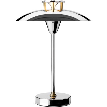 Halo Design 746163 - MINI STEPP LED: ściemnialna zewnętrzna lampa stołowa, ładowana, LED/1,8W/1600 mAh, IP44, błyszczący chrom