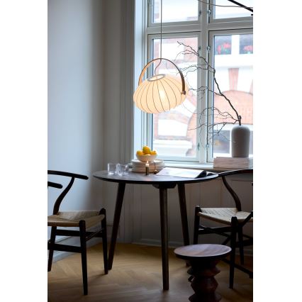 Halo Design 746347 - Lampa wisząca na lince DC 1xE27/40W/230V śr. 40 cm biały/dąb