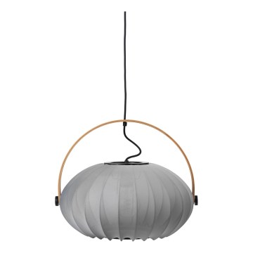 Halo Design 746354 - Lampa wisząca na przewodzie DC 1xE27/40W/230V śr. 40 cm szary/dąb