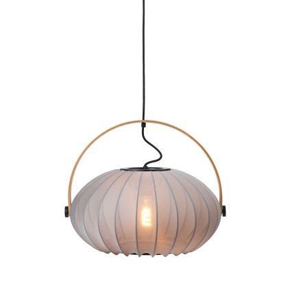 Halo Design 746354 - Lampa wisząca na przewodzie DC 1xE27/40W/230V śr. 40 cm szary/dąb