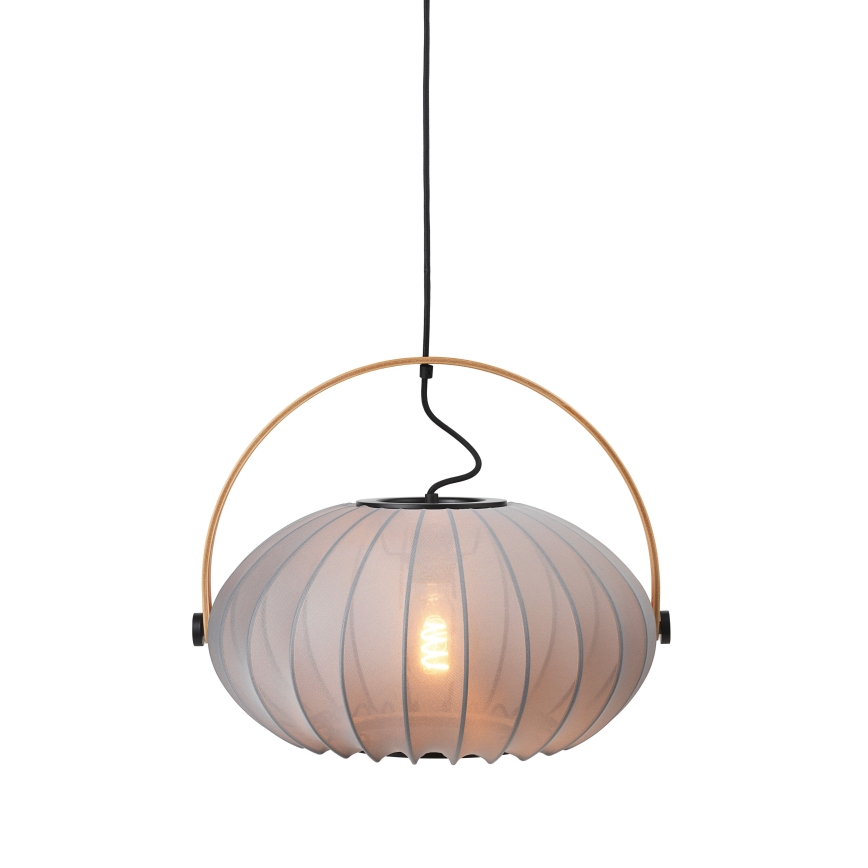 Halo Design 746354 - Lampa wisząca na przewodzie DC 1xE27/40W/230V śr. 40 cm szary/dąb