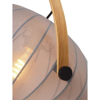 Halo Design 746354 - Lampa wisząca na przewodzie DC 1xE27/40W/230V śr. 40 cm szary/dąb