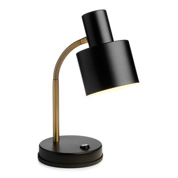 Halo Design 746927 - Lampa stołowa VOGUE 1xE27/40W/230V czarna/mosiądz
