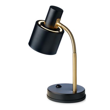 Halo Design 746927 - Lampa stołowa VOGUE 1xE27/40W/230V czarna/mosiądz