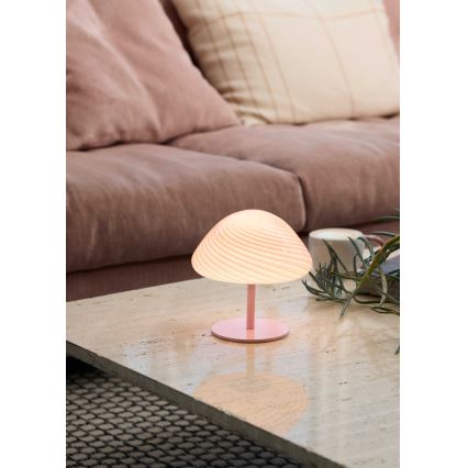 Halo Design 747047 - Lampa stołowa CANDY MINI MUSH 1xG9/25W/230V Ø 17 cm różowa