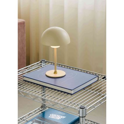 Halo Design 747597 - Ładowalna, ściemnialna lampka stołowa LED MOON LIGHT, 2,7 W / 2600 mAh, kremowa