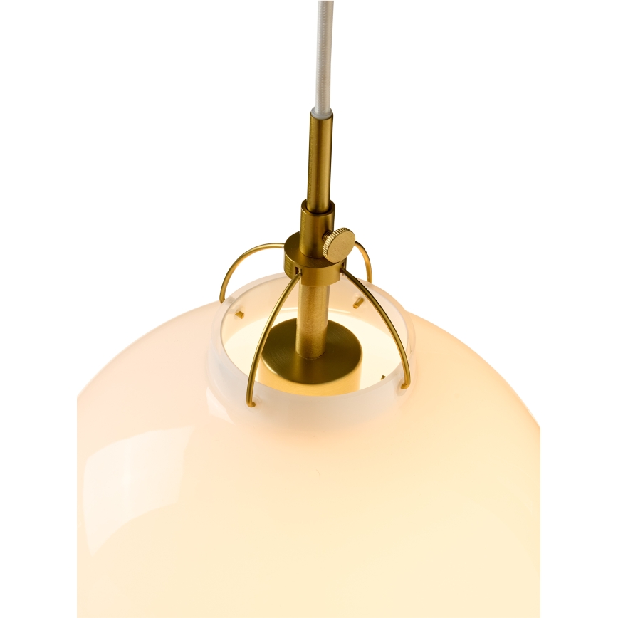 Halo Design 747993 - Żyrandol na lince TOSCANA 1xE27/40W/230V śr. 27 cm kremowy/mosiądz