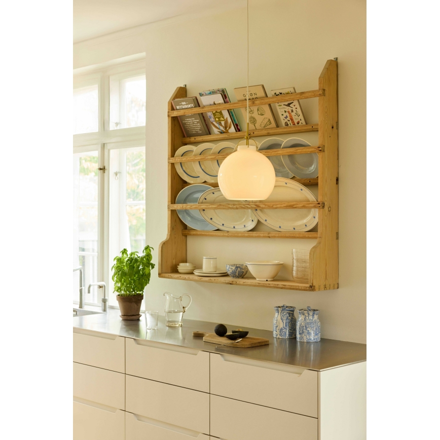 Halo Design 748068 - Żyrandol na lince TOSCANA 1xE27/40W/230V śr. 36 cm kremowy/mosiądz