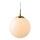 Halo Design 748563 - Lampa wisząca na przewodzie CANDY 1xE27/25W/230V śr. 30 cm kremowa/ mosiężna