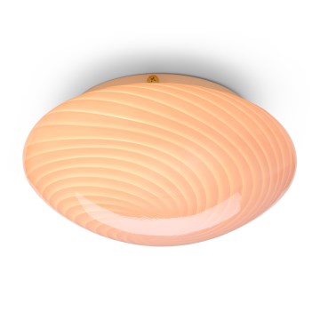 Halo Design 748709 - Lampa sufitowa CANDY 1xE27/40W/230V Ø 30 cm różowa/mosiężna
