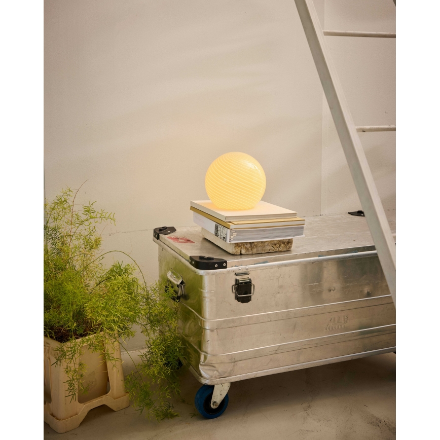 Halo Design 748808 - Lampa stołowa CANDY 1xE14/25W/230V Ø 20 cm beżowa