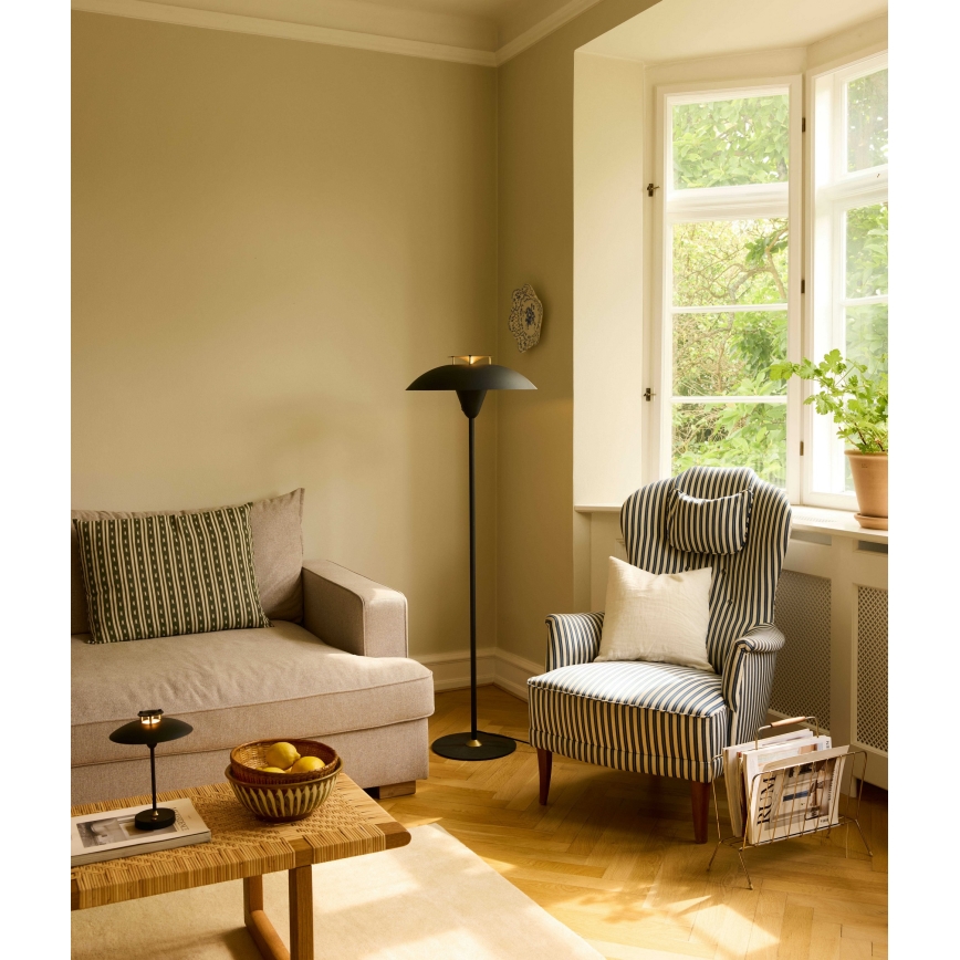 Halo Design 748976 - Lampa stojąca STEPP 1xE27/28W/230V czarny/mosiądz