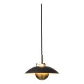 Halo Design 749034 - ściemnialny żyrandol na lince STEPP LED/12W/230V Ø 24 cm czarny/mosiądz