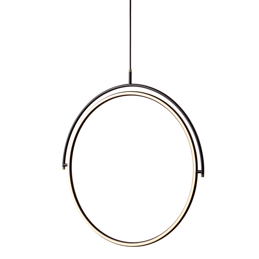 Halo Design 749546 - Ściemnialna lampa wisząca na lince TILT LED/40W/230V o średnicy 60 cm, czarna