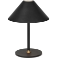 Halo Design 800803 - Ściemniana, ładowalna zewnętrzna lampa stołowa HYGGE LED/3W/4000 mAh IP54 czarna