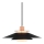 Halo Design 990785 - Lampa wisząca na lince RIVOLI 1xE27/40W/230V śr. 40 cm czarna/miedziana