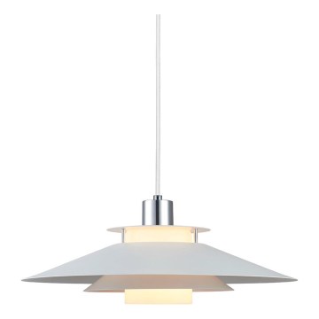 Halo Design 990792 - Żyrandol na przewodzie RIVOLI 1xE27/40W/230V śr. 40 cm biały/błyszczący chrom