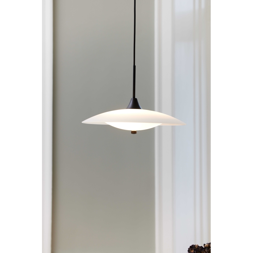 Halo Design 991300 - Lampa wisząca na lince BARONI 2xG9/18W/230V śr. 40 cm biała/czarna