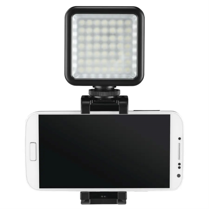 Hama - LED Ściemnialne oświetlenie do telefonów, aparatów i kamer video LED/5,5W/2xAA
