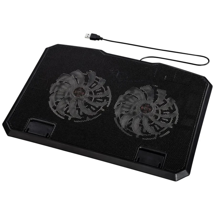 Hama - Podkładka chłodząca do laptopa 2x fan USB czarna