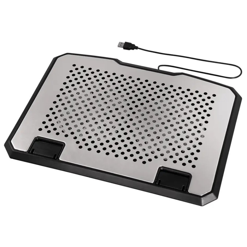 Hama - Podkładka chłodząca do laptopa 2x Wentylator USB matowy chrom