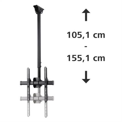 Hama - Uchwyt sufitowy do TV obrotowej 32-65" czarny