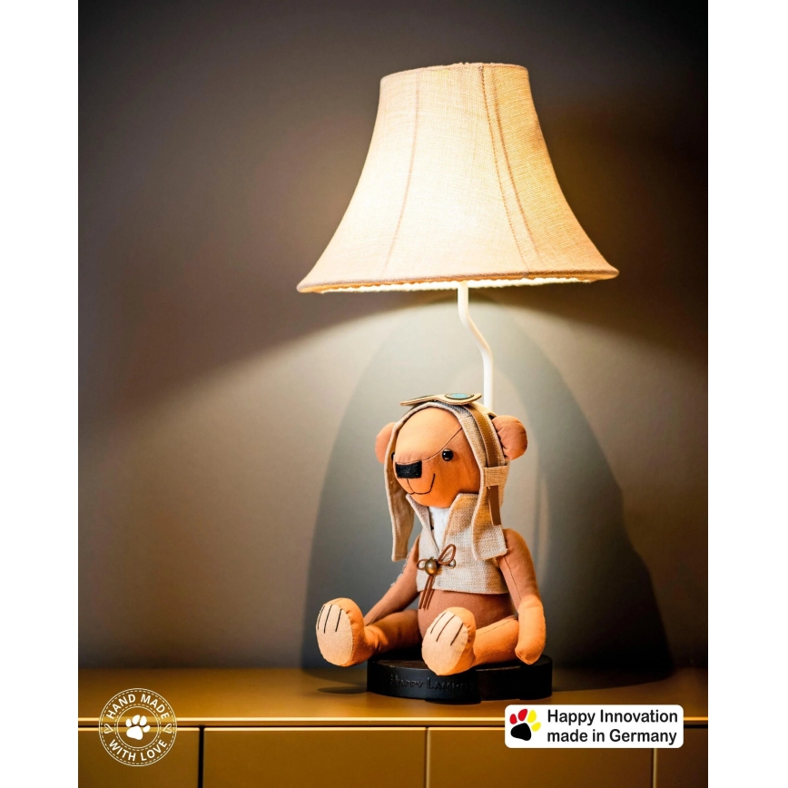 Happy Lamps - LED Dziecięca lampa stołowa CHARLES LED/5,4W/230V niedźwiedź