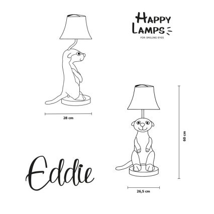 Happy Lamps - LED Dziecięca lampa stołowa EDDIE LED/5,4W/230V surykatka