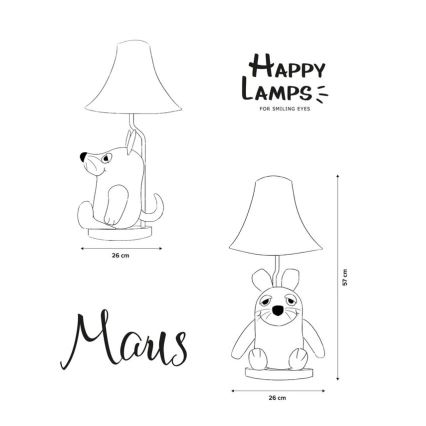 Happy Lamps - LED Dziecięca lampa stołowa MAUS LED/5,4W/230V mysz