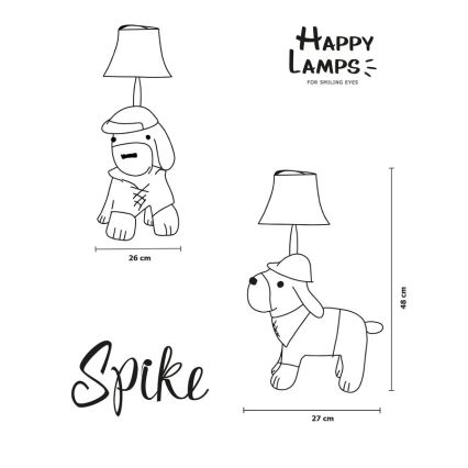 Happy Lamps - LED Dziecięca lampa stołowa SPIKE LED/5,4W/230V pies myśliwski