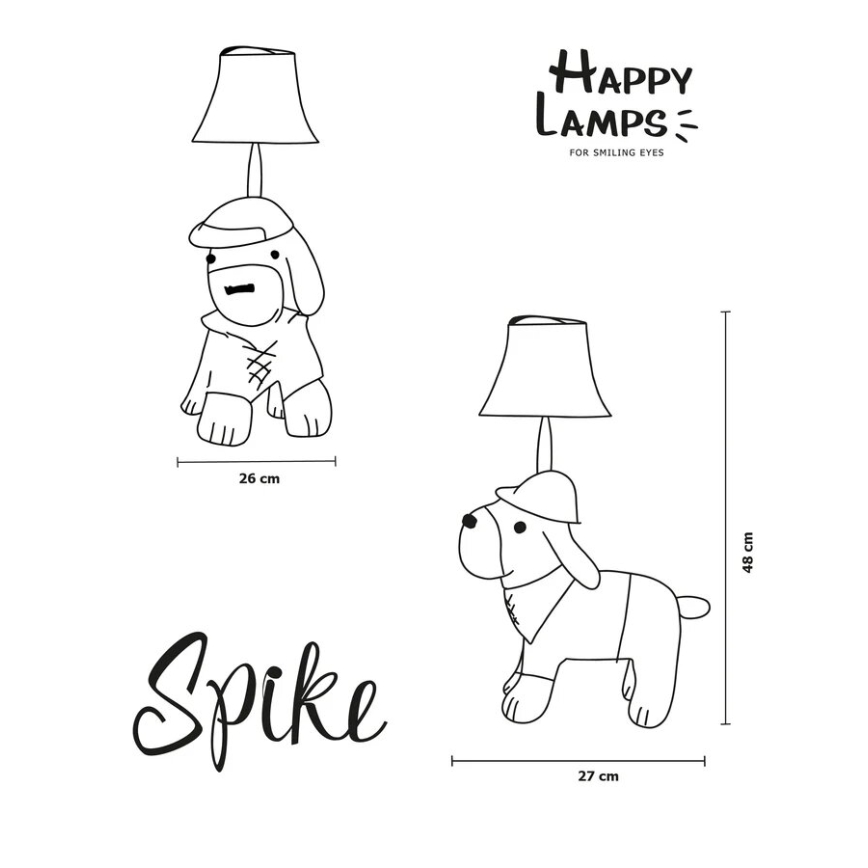 Happy Lamps - LED Dziecięca lampa stołowa SPIKE LED/5,4W/230V pies myśliwski
