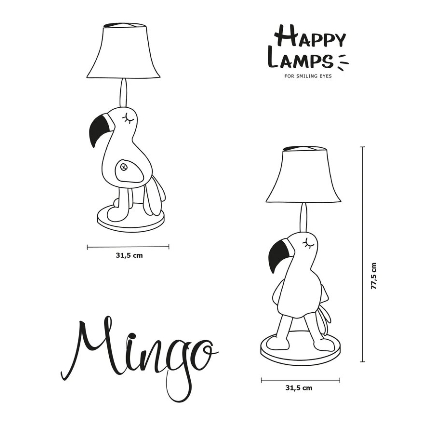 Happy Lamps - LED Lampa podłogowa dziecięca MINGO LED/5,4W/230V flaming