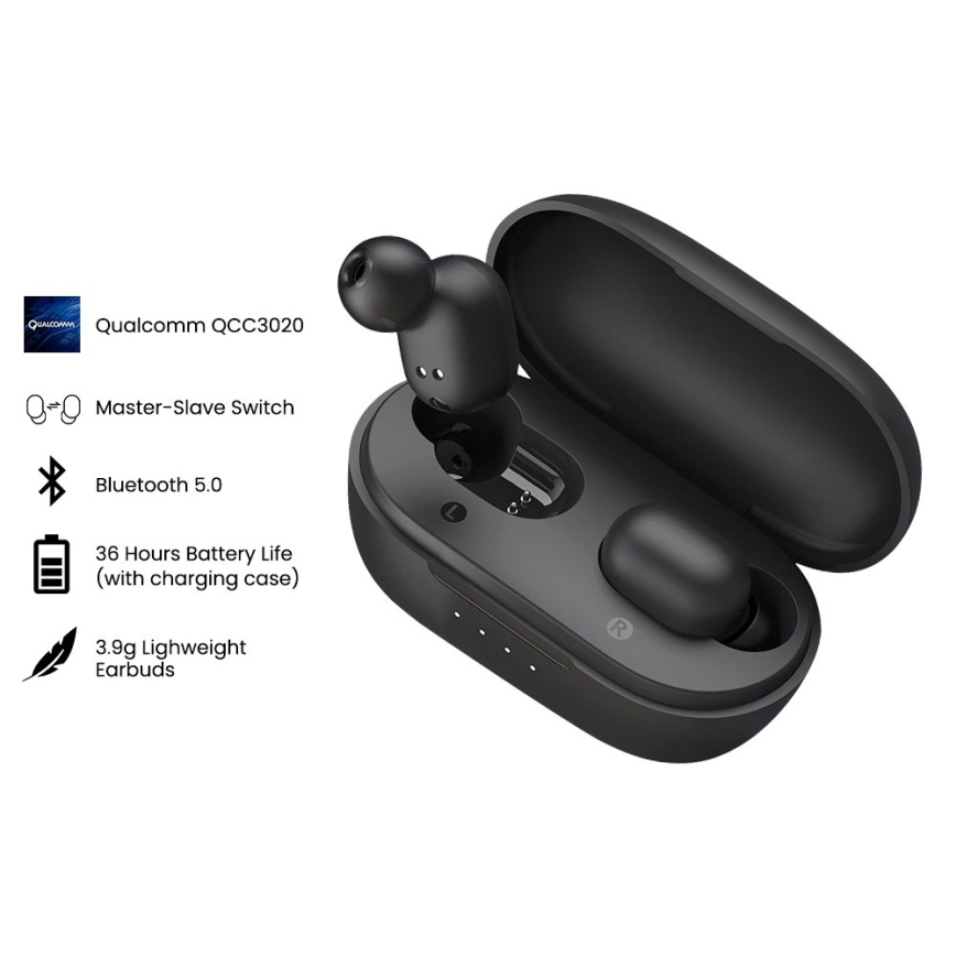 Haylou - Wodoodporne bezprzewodowe słuchawki GT1 XR Bluetooth czarne