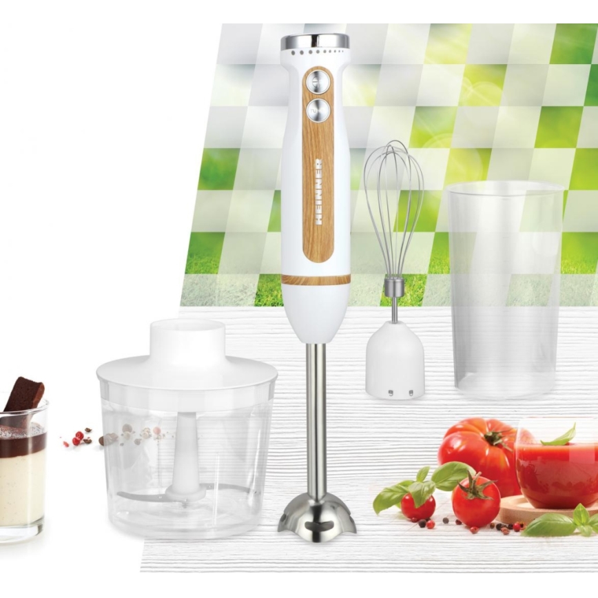 Heinner HB-DC600WH - Blender ręczny 600W/230V biały/brązowy