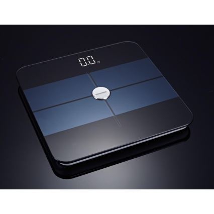 Heinner HBS-BTH180BK - Cyfrowa waga osobowa 2xAAA czarna/niebieska