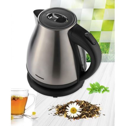 Heinner HEK-17IX - Czajnik elektryczny 1,7 l 2200W/230V matowy chrom/czarny