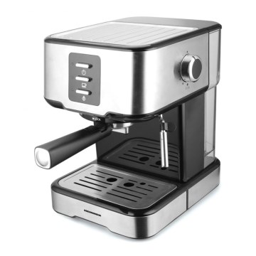 Heinner HEM-850IXBK - Ekspres kolbowy espresso 850W/230V stal nierdzewna/czarny