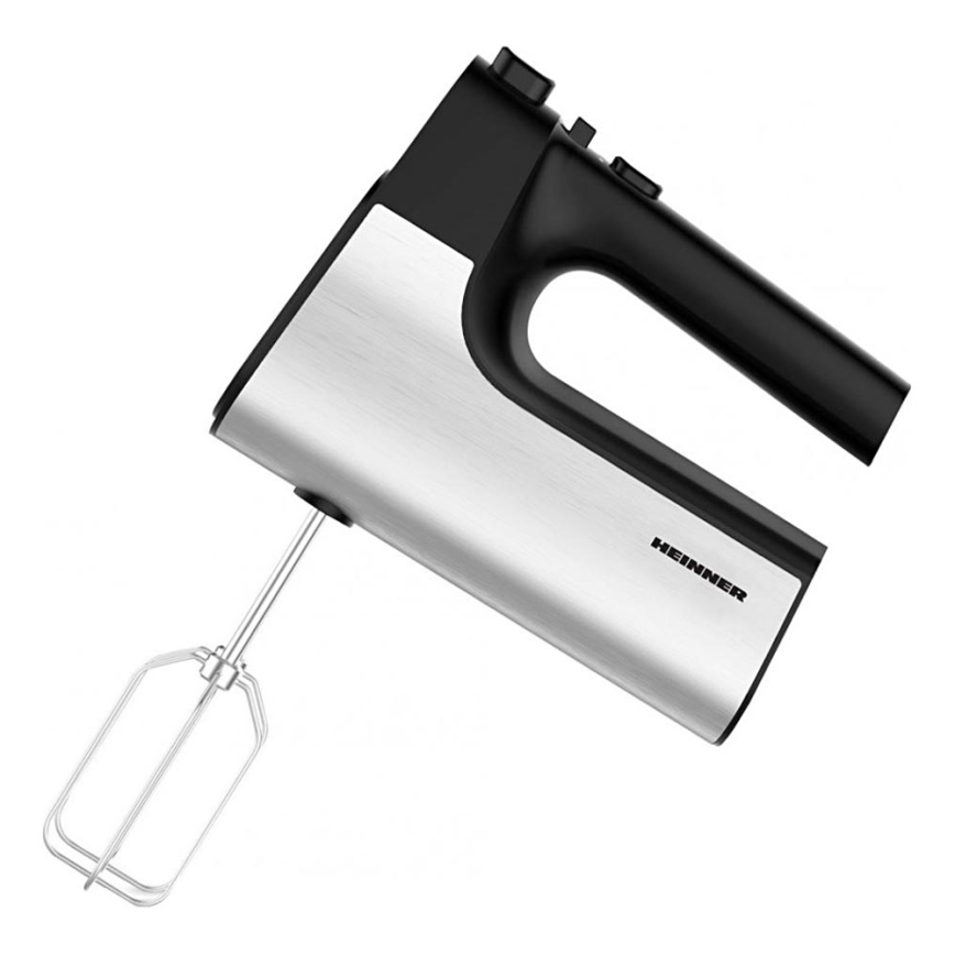 Heinner HM-500BKSS - Mikser ręczny 500W/230V matowy chrom/czarny