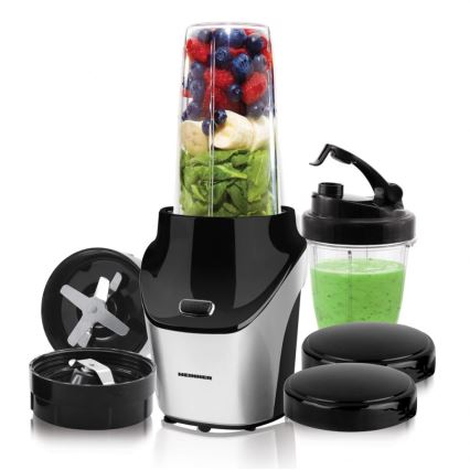Heinner HSB-T1000SS - Nutri blender do smoothie 1000W/230V matowy chrom/czarny
