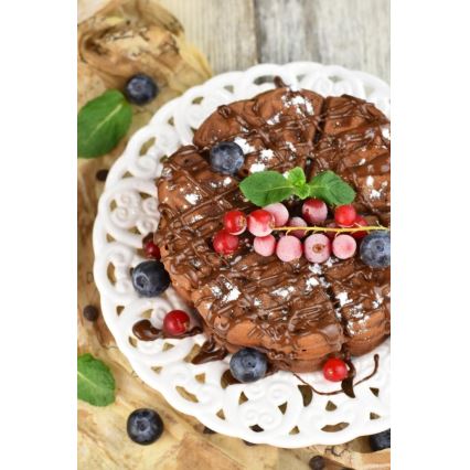 Heinner HWF-1000CR - Gofrownica 1000W/230V czarna/różowe złoto