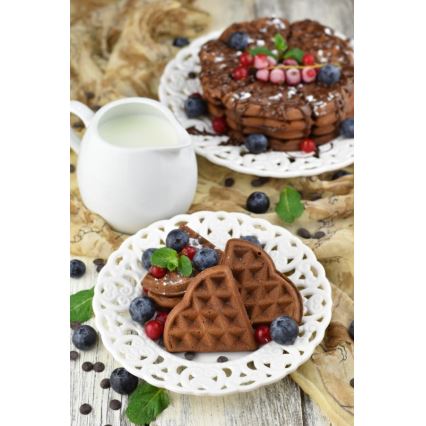 Heinner HWF-1000CR - Gofrownica 1000W/230V czarna/różowe złoto